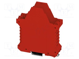 Enclosure base; red; UL94V-0; ME 35; for DIN rail mounting