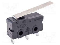 MICROSWITCH, LEVER, SPDT, 5A, 250VAC