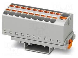 Splice terminal: rail; 32A; 800V; push-in; PA; 0.2÷6mm2; W: 28.6mm