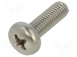 Screw; M5x16; Head: button; Phillips; PH2; A2 stainless steel