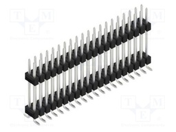 Connector: pin strips; pin header; male; PIN: 40; 2.54mm; SMT; 2x20