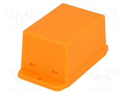 Enclosure: multipurpose; X: 50.4mm; Y: 70mm; Z: 42mm; ABS; orange