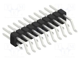 Connector: pin strips; pin header; male; PIN: 20; 2.54mm; SMT; 2x10