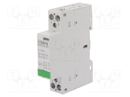 Contactor: 2-pole installation; NO x2; 24VAC; 32A; DIN; IKA