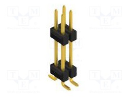 Connector: pin strips; pin header; male; PIN: 4; 2.54mm; SMT; 2x2