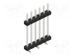 Connector: pin strips; pin header; male; PIN: 6; 2mm; SMT; 1x6; 100V