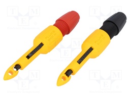 Test probe; red and black; Socket size: 4mm; 60VDC