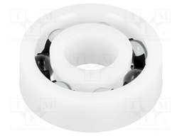 Bearing: ball; Øint: 12mm; Øout: 28mm; W: 8mm; glass; Cage: polyamide