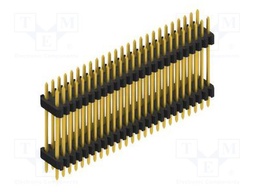 Connector: pin strips; pin header; male; PIN: 50; 1.27mm; THT; 2x25