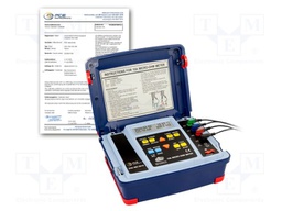 Milli-ohm meter; LCD 5,1"; Interface: RS232; IP30; Illumin: yes