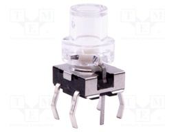 Microswitch TACT; SPST-NO; Pos: 2; 0.05A/12VDC; THT; LED; green; 2N