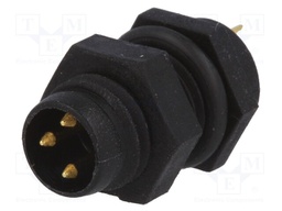 Connector: M8; male; PIN: 3; for panel mounting; socket; 3A; 60V