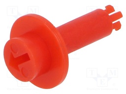 Knob; Ø10.5x15.4mm; red