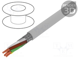 Wire; BiT LiHCH; 5x1,5mm2; tinned copper braid; LSZH; grey