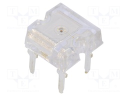 LED Super Flux; 7.62x7.62mm; orange; 750÷1000mcd; 180°; 1.8÷2.6V