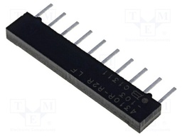 Resistor network: Y; 10kΩ; No.of resistors: 5; THT; 1.25W; ±2%; 100V