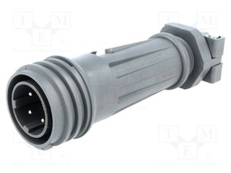 Connector: circular; plug; male; PIN: 4; EXPlora; Contacts: brass