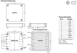 Converter: DC/DC; 150W; Uin: 9÷75V; Uout: 54VDC; Iout: 2778mA; 109g