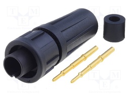 Connector: circular; Series: EN2; plug; male; soldering; for cable