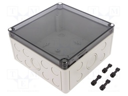 Enclosure: multipurpose; X: 180mm; Y: 182mm; Z: 90mm; TK PS; grey