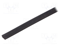 Hole and edge shield; EPDM; L: 10m; black; H: 10mm; W: 4mm