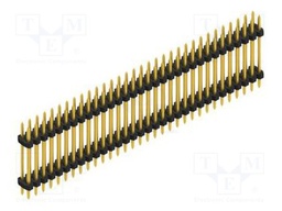 Connector: pin strips; pin header; male; PIN: 64; 2mm; THT; 2x32