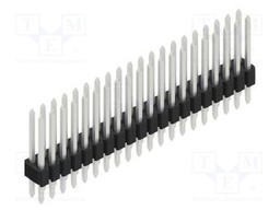 Connector: pin strips; pin header; male; PIN: 40; 1.27mm; THT; 2x20