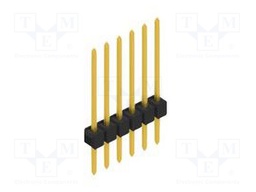 Connector: pin strips; pin header; male; PIN: 6; 2.54mm; THT; 1x6