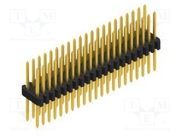 Connector: pin strips; pin header; male; PIN: 42; 1.27mm; THT; 2x21