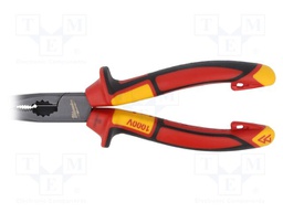 Pliers; curved,universal,elongated; 250mm