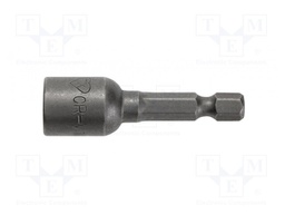 Screwdriver bit; hex socket; Socket: HEX 8mm; Overall len: 48mm
