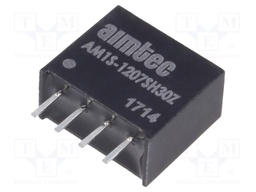 Converter: DC/DC; 1W; Uin: 10.8÷13.2V; 7.2VDC; Iout: 139mA; SIP4