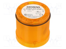 Signaller: lighting; LED; yellow; Usup: 230VAC; IP65; Ø70x65.5mm