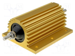 Resistor: wire-wound; with heatsink; screw; 1Ω; 200W; ±5%