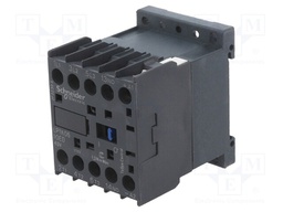 Contactor: 3-pole; NO x3; Auxiliary contacts: NO; 12VDC; 6A; W: 45mm
