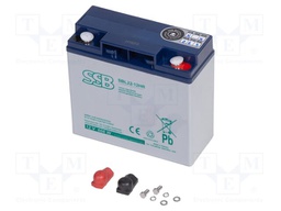 Re-battery: acid-lead; 12V; 22Ah; AGM; maintenance-free