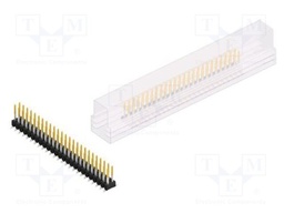 Connector: pin strips; pin header; male; PIN: 50; 2.54mm; SMT; 2x25