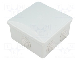 Enclosure: junction box; X: 80mm; Y: 80mm; Z: 40mm; ABS,polystyrene