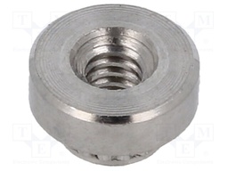 Screwed spacer sleeve; 1.65mm; cylindrical; stainless steel