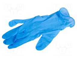Protective gloves; Size: XL; blue; nitryl; 100pcs.