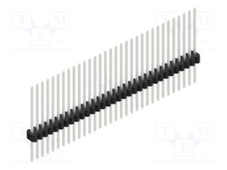 Connector: pin strips; pin header; male; PIN: 32; 1.27mm; THT; 1x32