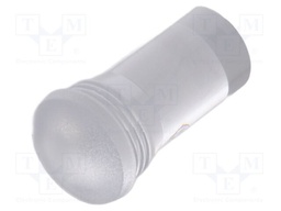 Fiber for LED; Ø5.2mm; L: 9.6mm; round; Front: convex; straight