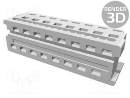 Plug; wire-board; female; PIN: 16; 1.27mm; IDC; for ribbon cable