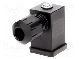 Connector: valve connector; plug; form C; 9.4mm; female; PIN: 3