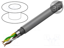 Wire: control cable; SUPER-PAAR-TRONIC-340-C-PUR; 2x2x0.25mm2