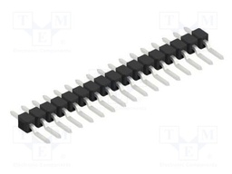 Connector: pin strips; pin header; male; PIN: 17; 2.54mm; SMT; 1x17