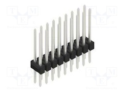 Connector: pin strips; pin header; male; PIN: 18; 2.54mm; THT; 2x9
