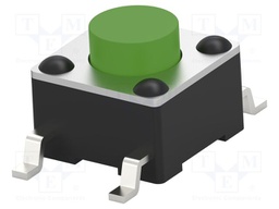 Microswitch TACT; SPST-NO; Pos: 2; 0.05A/24VDC; SMT; none; 1.6N