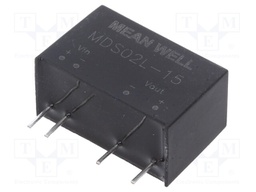 Converter: DC/DC; 2W; Uin: 4.5÷5.5V; 15VDC; Iout: 133mA; SIP7; 4.2g