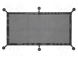 Cable box; black; W: 340mm; L: 690mm